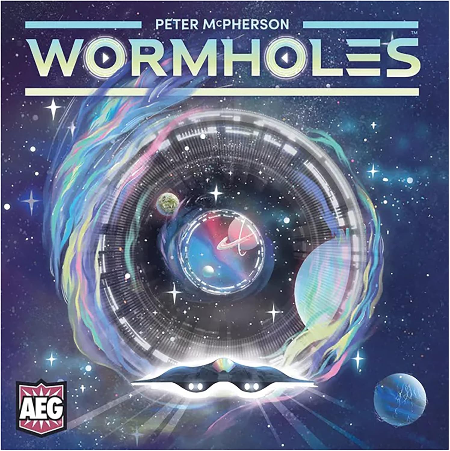 AEG Wormholes – Juego de mesa galático, a partir de 10 años, 1-5 jugadores, 45-60 minutos