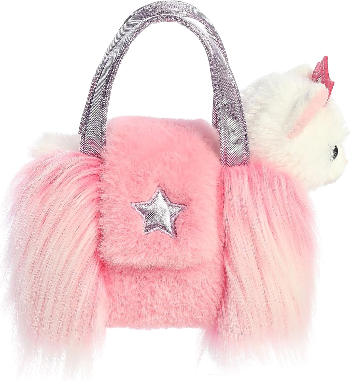 Aurora Fashion Fancy Pals Princess Kitty Designer – Animal de peluche – Compañeros sobre la marcha – Accesorios elegantes – Multicolor 7 pulgadas