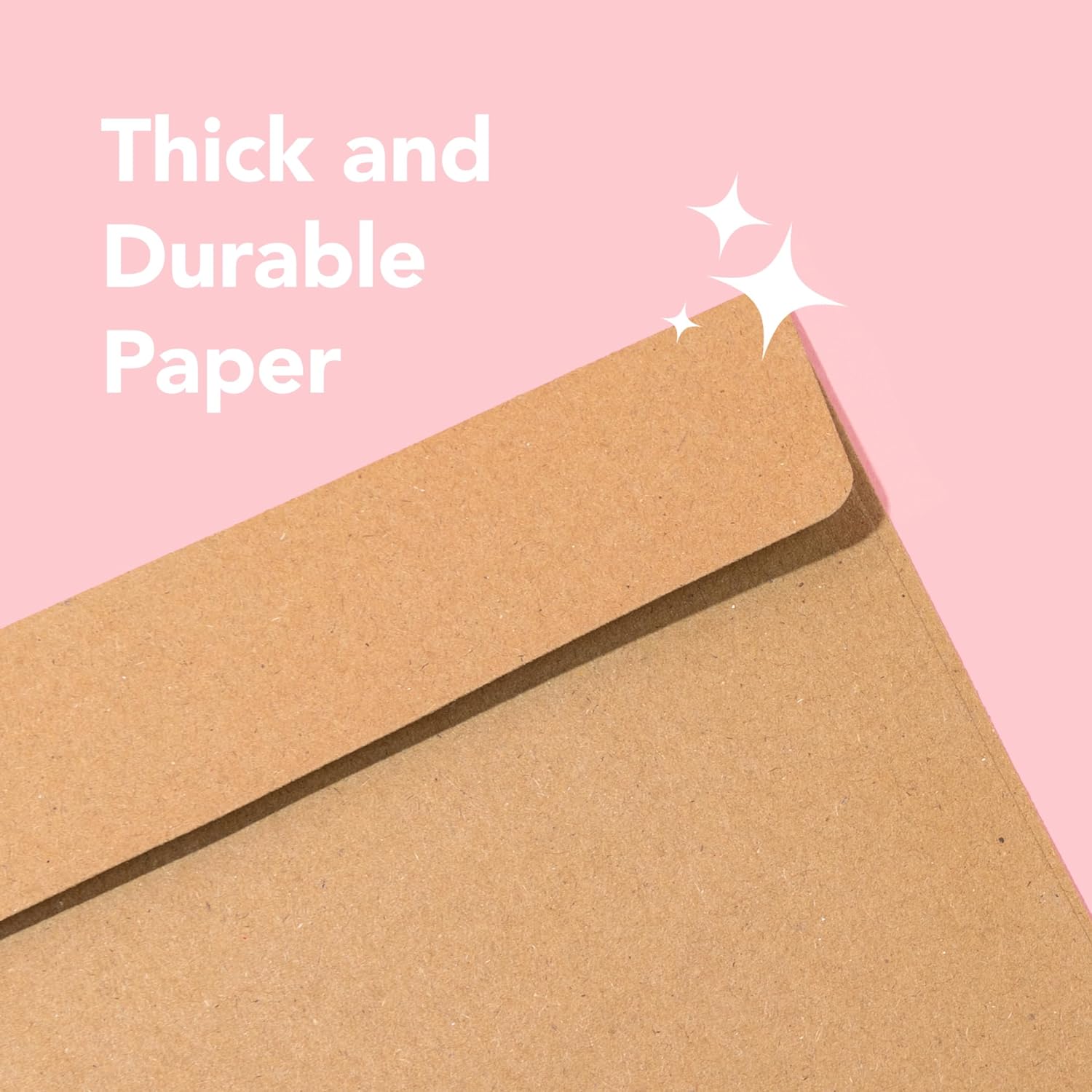 Pack It Chic – Sobres de papel kraft A7 de 5 x 7 pulgadas (250 unidades) sobres autosellados para invitaciones de boda, tarjetas de salvar la fecha,