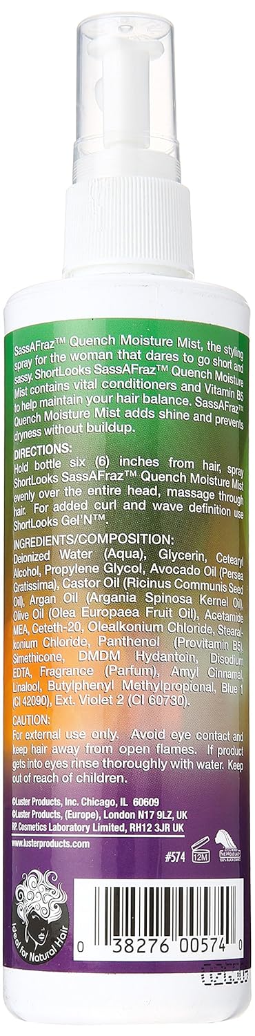 Luster’s ShortLooks SassAFraz Quench – Niebla humectante