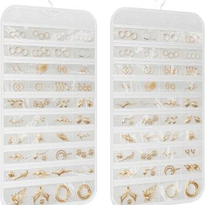 1 organizador de joyas colgante, organizador de joyas de 80 bolsillos para colgar, para joyas, aretes, collares, pulseras, anillos, soporte de viaje 1 organizador de joyas colgante, organizador de joyas de 80 bolsillos para colgar, para joyas, aretes, collares, pulseras, anillos, soporte de viaje