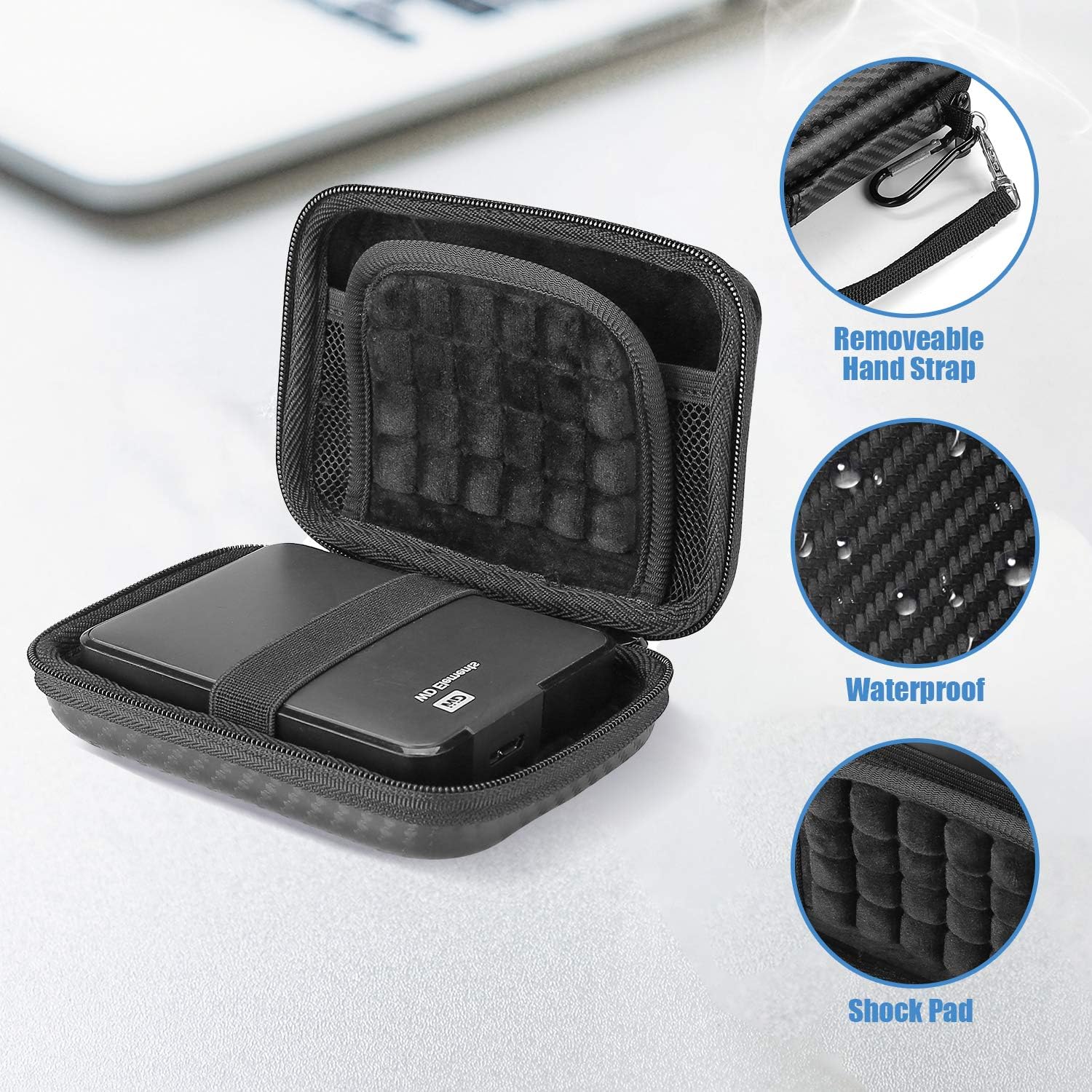 Funda de disco duro portátil para Canvio Basics Western Digital WD Elements My Passport Seagate portátil Backup Plus Slim 1TB 2TB 3TB 4TB USB 3.0,