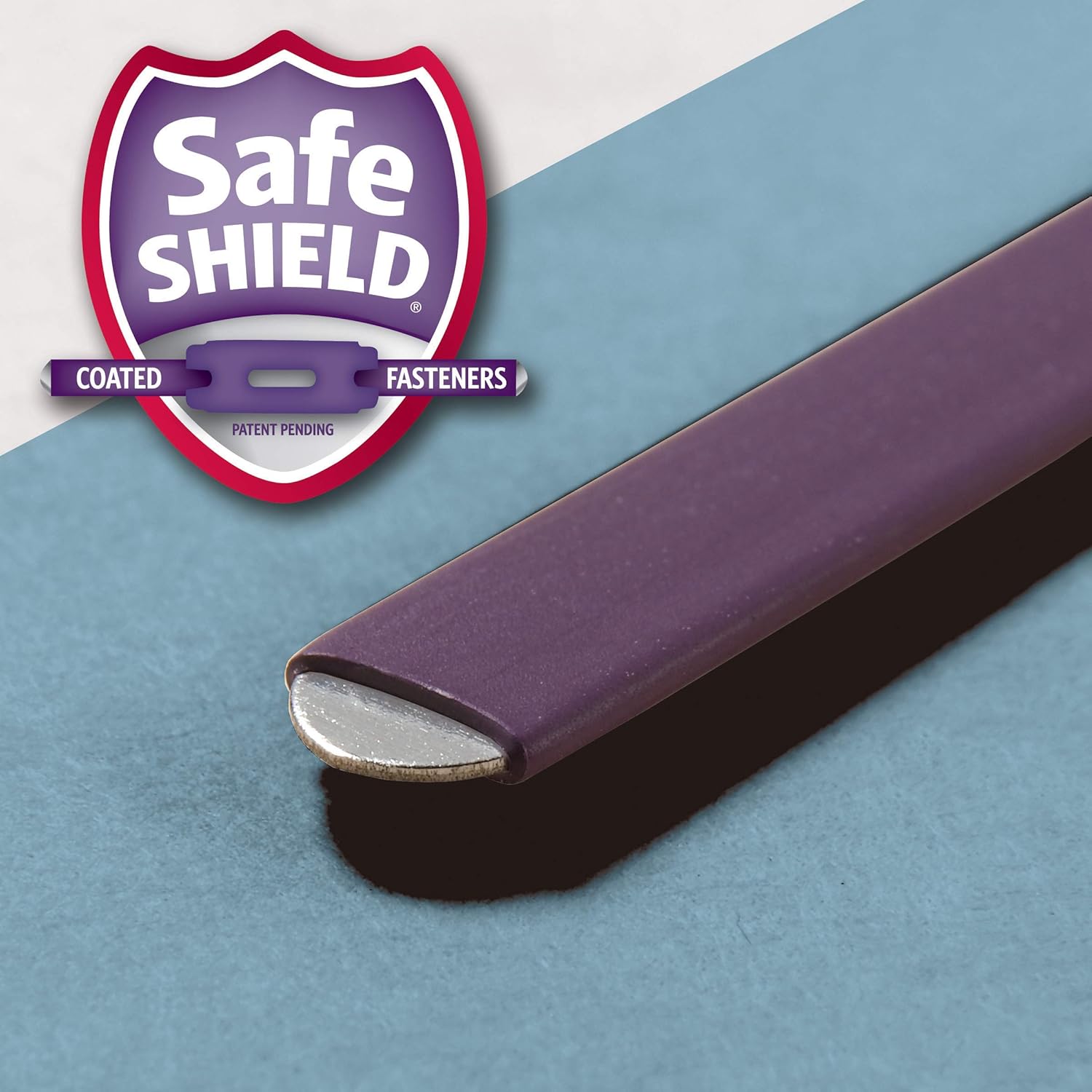 Smead – Carpeta de archivo para clasificación, de cartón prensado, con sujetadores SafeSHIELD, 3 divisiones, expansores de 7.6cm, tamaño carta, Azul