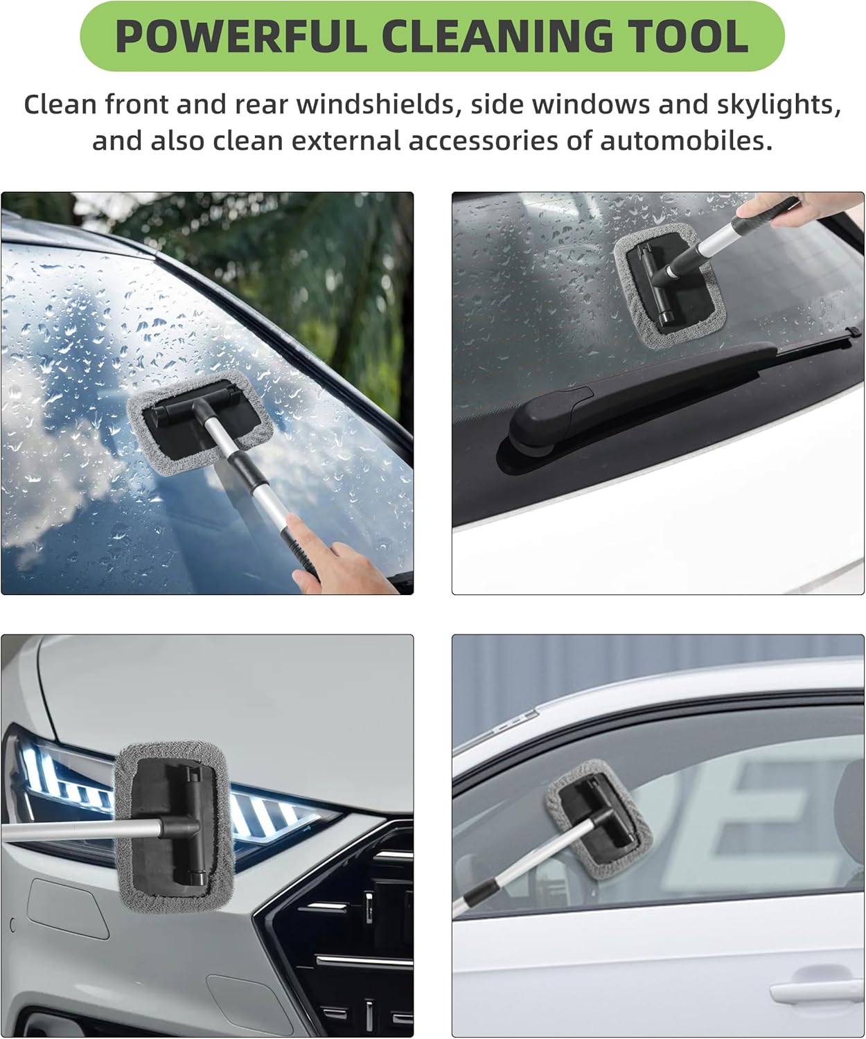 Limpiador de parabrisas, herramienta de limpieza de parabrisas, herramientas de limpieza de vidrio para parabrisas, accesorios de automóvil,