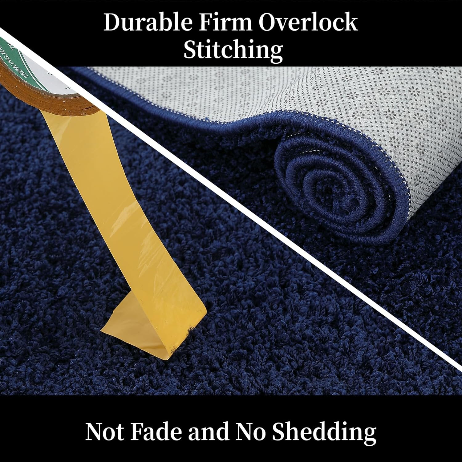 GlowSol Area Rugs – Alfombras lisas de 5 x 8 pies, alfombra gruesa de felpa mullida, alfombra de área de pelo bajo, no desprende pelusa, alfombra