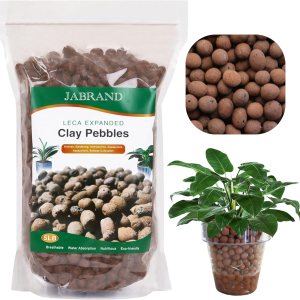 LECA – Guijarros de arcilla expandida orgánica de 5 libras, suministros hidropónicos de orquídea acuapónica para plantas de jardín de interiores y LECA – Guijarros de arcilla expandida orgánica de 5 libras, suministros hidropónicos de orquídea acuapónica para plantas de jardín de interiores y