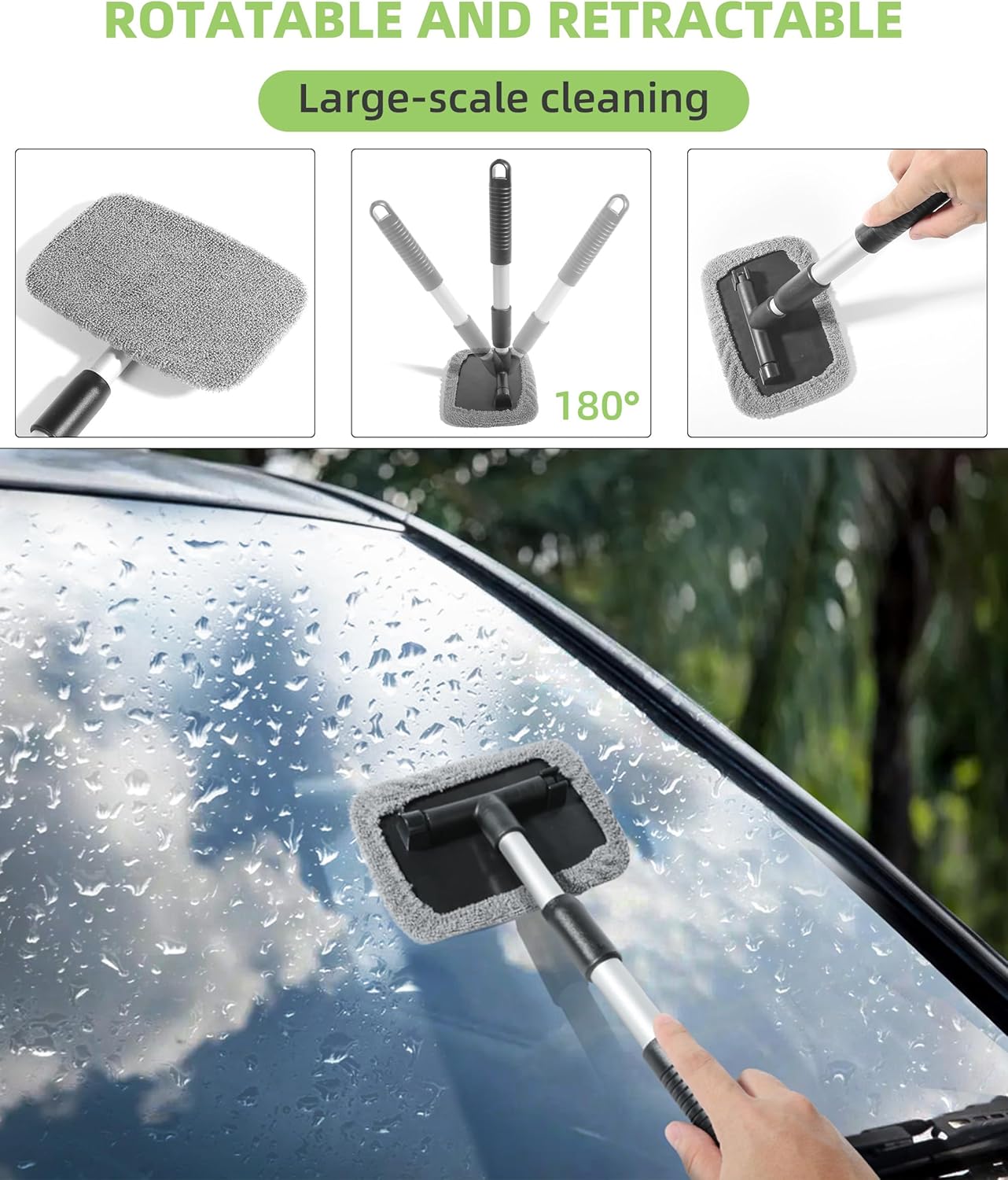 Limpiador de parabrisas, herramienta de limpieza de parabrisas, herramientas de limpieza de vidrio para parabrisas, accesorios de automóvil,