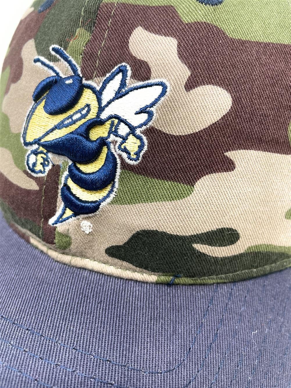 Mens NCAA Camo Hat Unisex College Cap Collegiate Woodland Camo Two-Tone Hat for Men and Women