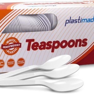 500 cucharaditas Plastimade White – Cuchara desechable de plástico extra pesada, ideal para bodas, catering, fiestas, bufetes, eventos o uso diario, 500 cucharaditas Plastimade White – Cuchara desechable de plástico extra pesada, ideal para bodas, catering, fiestas, bufetes, eventos o uso diario,
