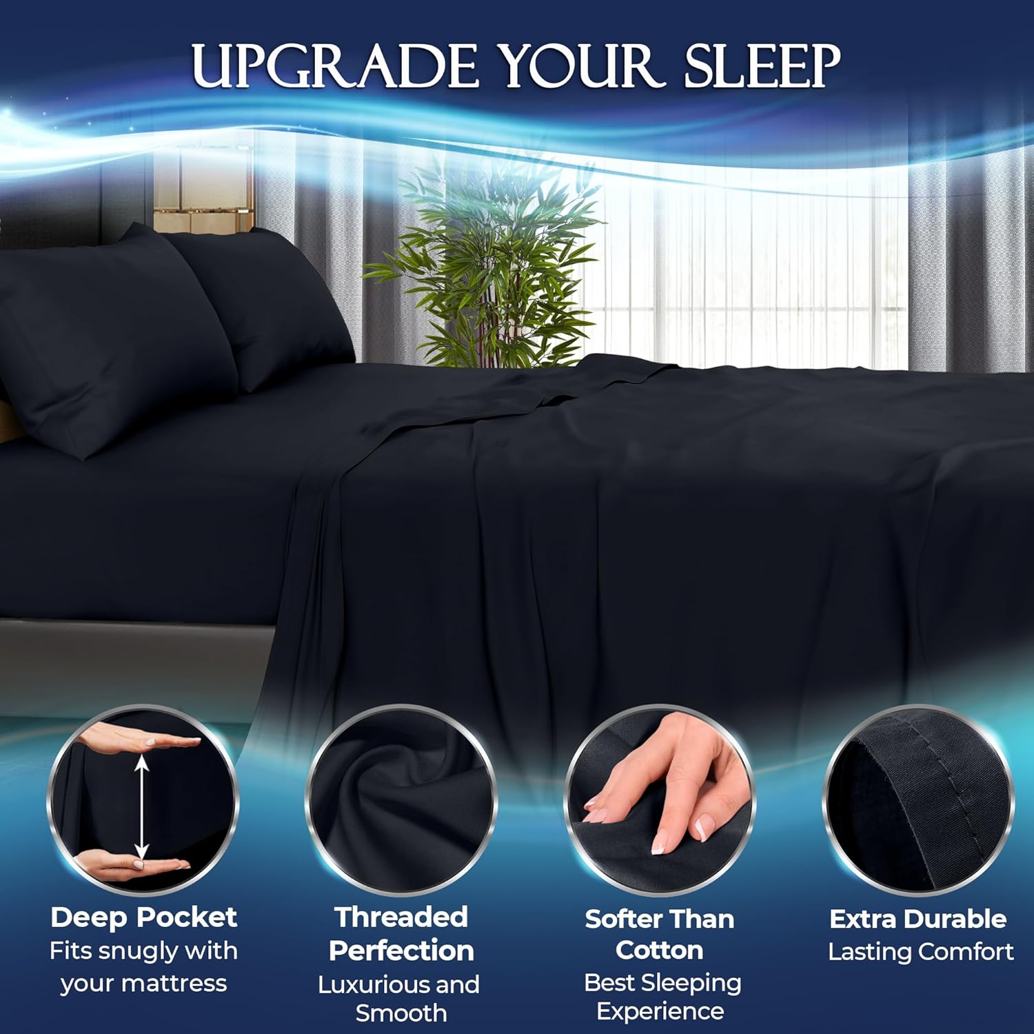 DECOLURE Juego de sábanas refrescantes para cama individual, 3 piezas, lujosas y ultrasuaves para personas que duermen con calor, cómodas sábanas de