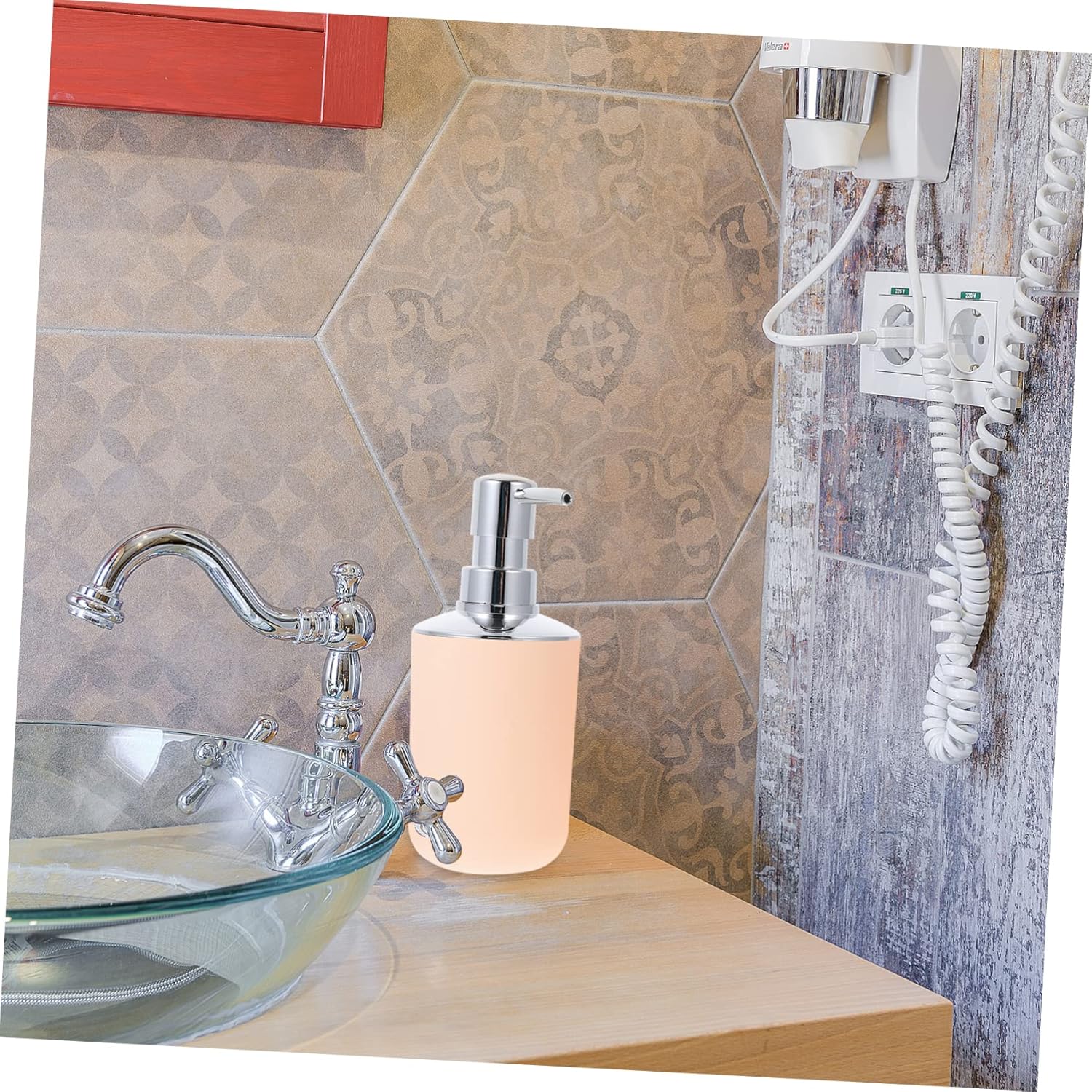 Zerodeko Juego de 3 juegos de baño, accesorios decorativos de baño, decoración de baño bohemia, accesorios de baño blanco y negro, accesorios para