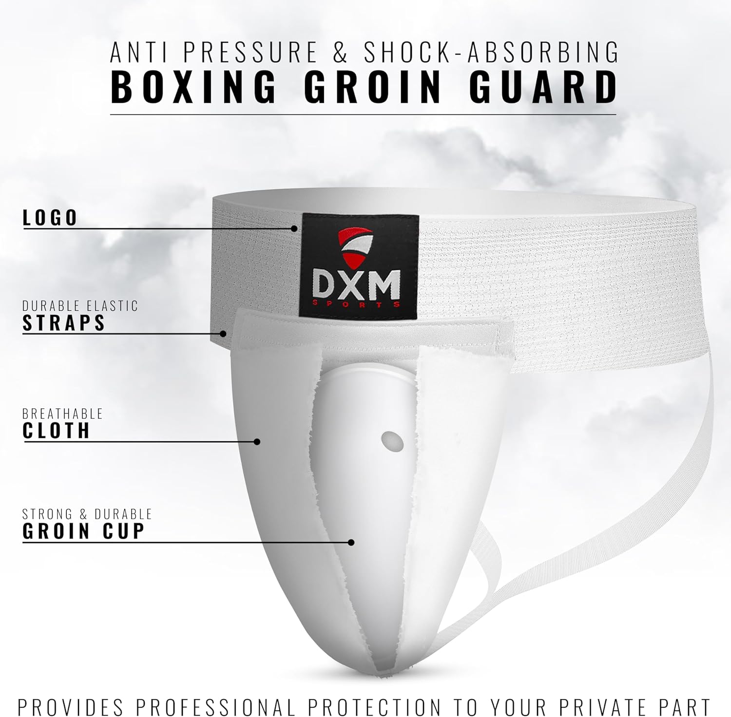 Protector de ingle de boxeo para hombre, protector de ingle ajustable para kickboxing, equipo de entrenamiento de taekwondo, Muay Thai,