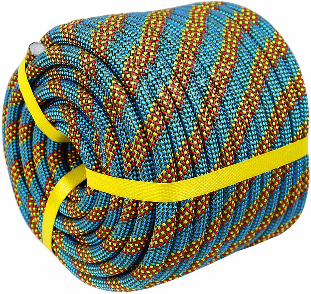 Cuerda de poliéster de doble trenza de 12 pulgada x 100 pies, cuerda de toro de alta resistencia para trabajo en árboles, patio, vela, remolque,