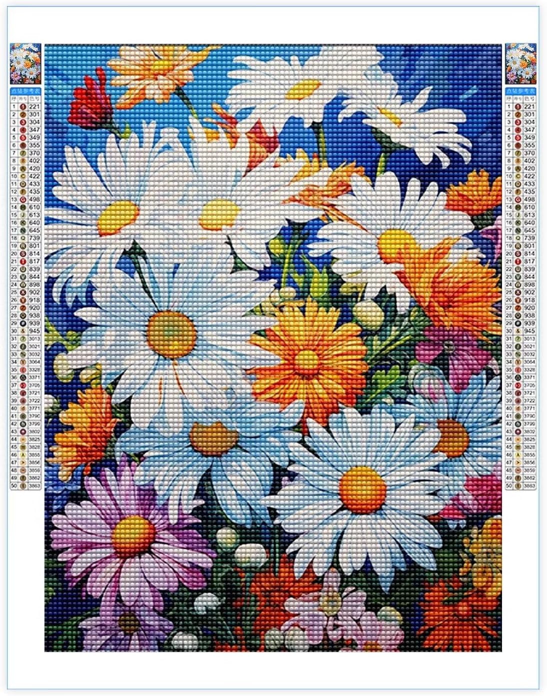 Kit de pintura de flores por números para adultos, pintura personalizada, pintura por números, pintura para principiantes para el hogar, pintura de
