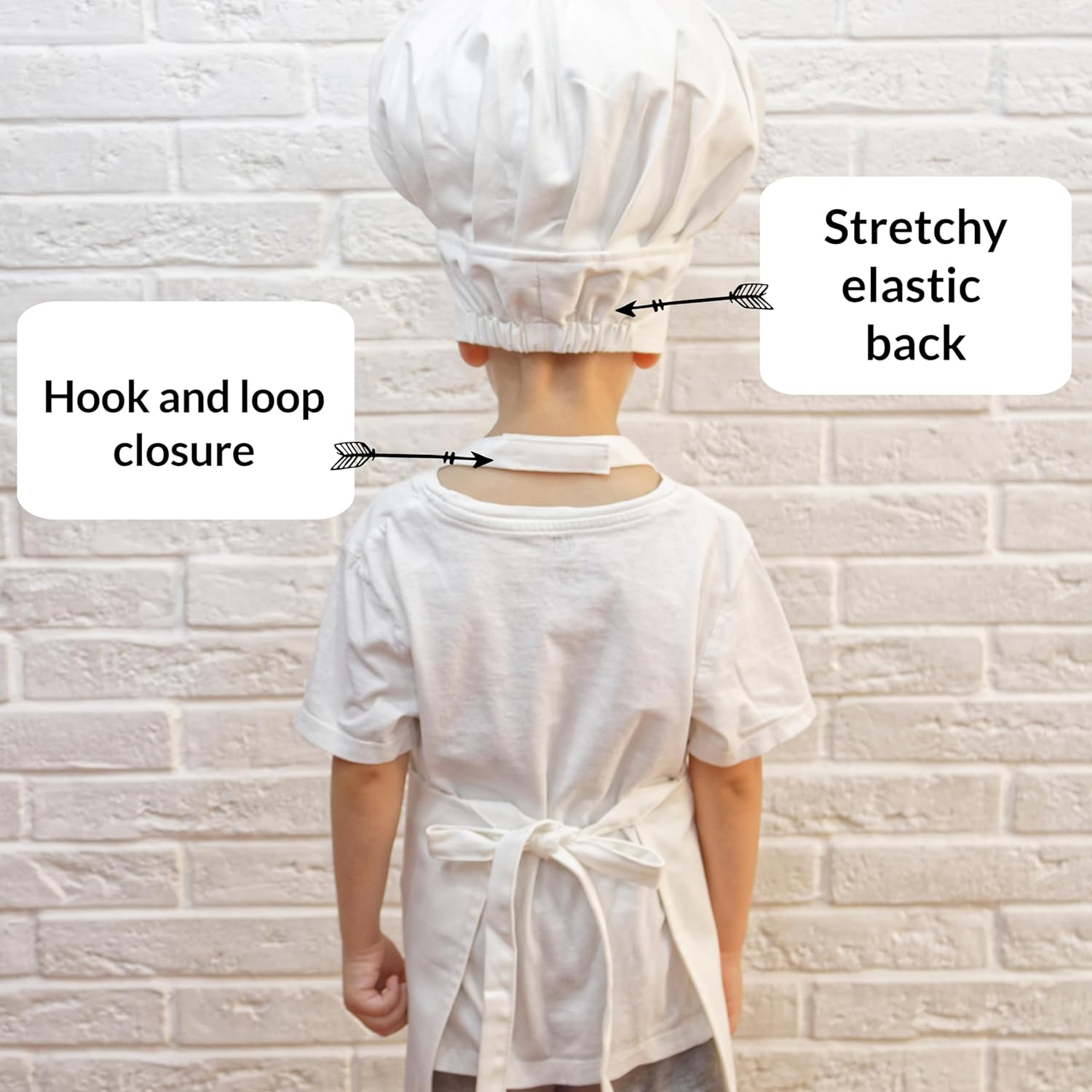 Sombrero y delantal de chef personalizados para niños. Tallas 1-3, 4-7, 8-11. Delantal infantil para niños y niñas.