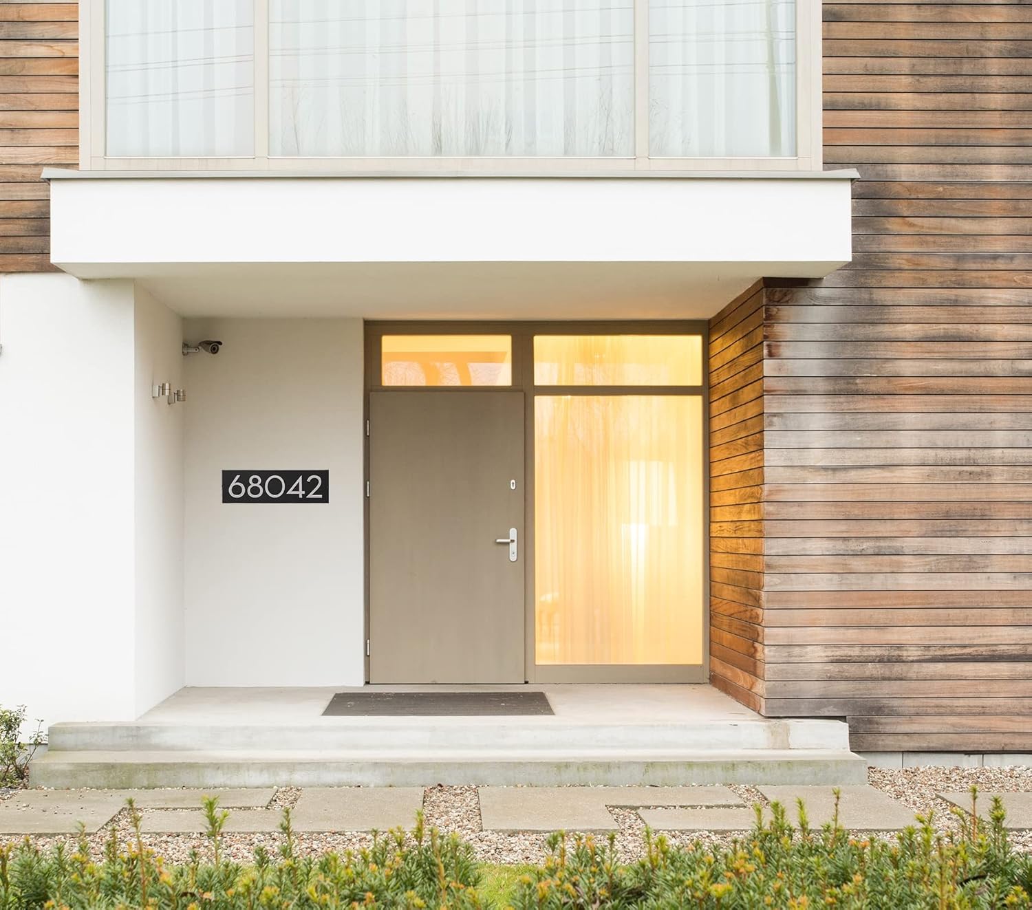 Letrero de pared de dirección horizontal moderno flotante de 6 pulgadas – Letrero de montaje en pared personalizado para el hogar o al aire libre –