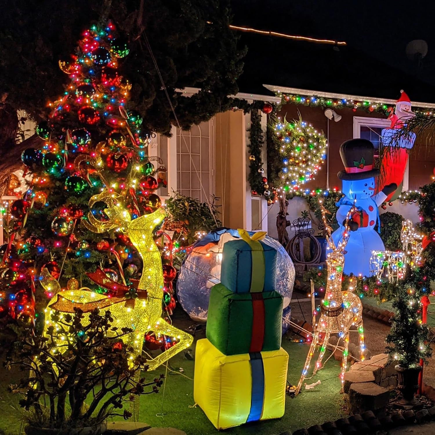 Luces de Navidad para exteriores de 393 pies, 1200 luces LED de Navidad con 8 modos, impermeable, tira de luces LED enchufables, decoraciones de