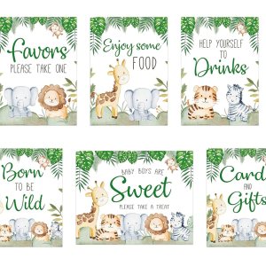 Set of 6 Jungle Safari Baby Shower Signs, Cute Jungle Baby Animals, Safari Baby Shower Decorations, 8×10 signs, Food, Drink, Welcome Signs Set of 6 Jungle Safari Baby Shower Signs, Cute Jungle Baby Animals, Safari Baby Shower Decorations, 8×10 signs, Food, Drink, Welcome Signs