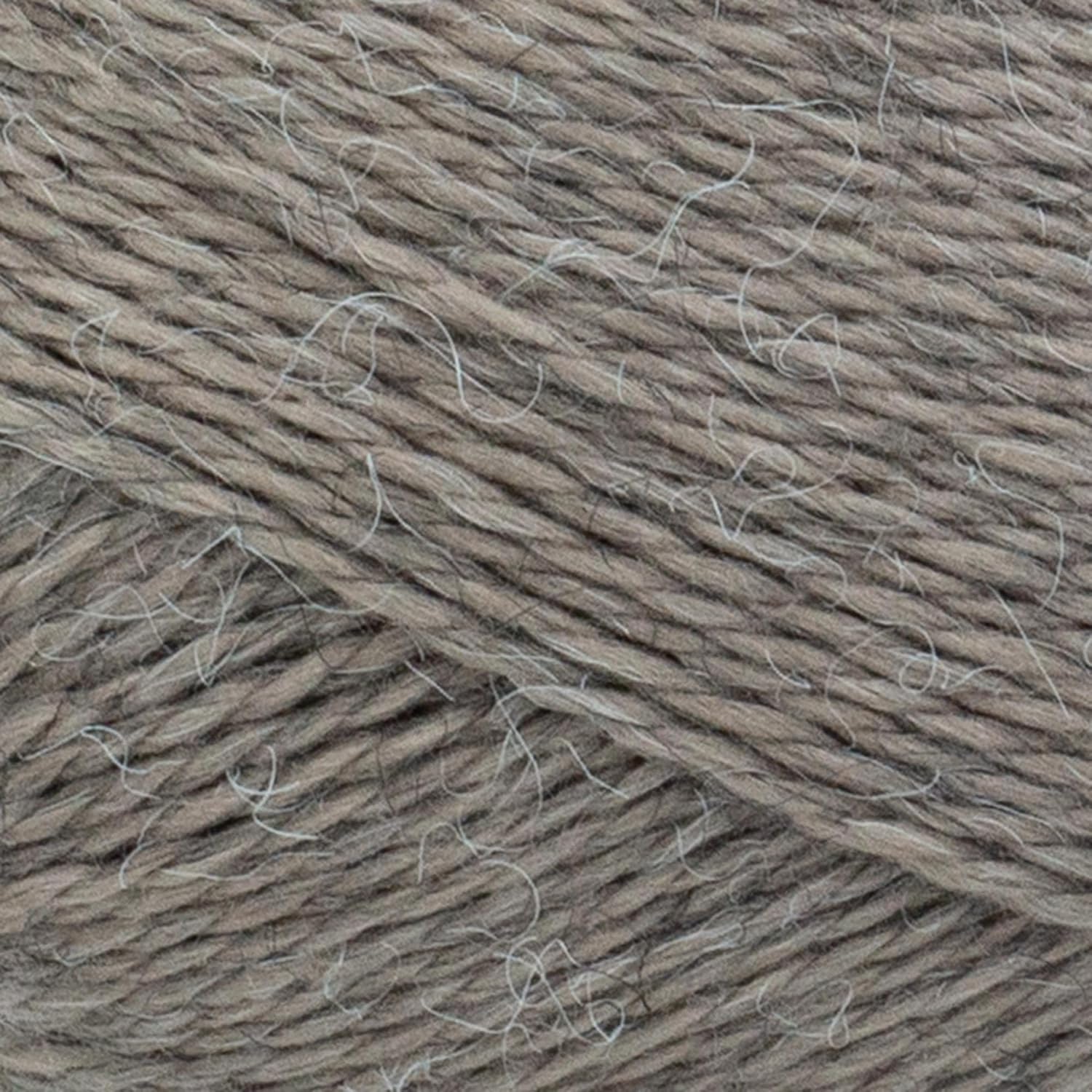 Lion Brand Yarn Feels Like Alpaca – Hilo de alpaca, 1 unidad, color gris pardo