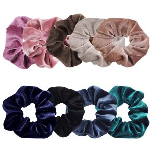 Rebecca Malone Coleteros de terciopelo para el cabello  Lujosas cuerdas suaves para cola de caballo, accesorios para el cabello para un peinado Rebecca Malone Coleteros de terciopelo para el cabello  Lujosas cuerdas suaves para cola de caballo, accesorios para el cabello para un peinado