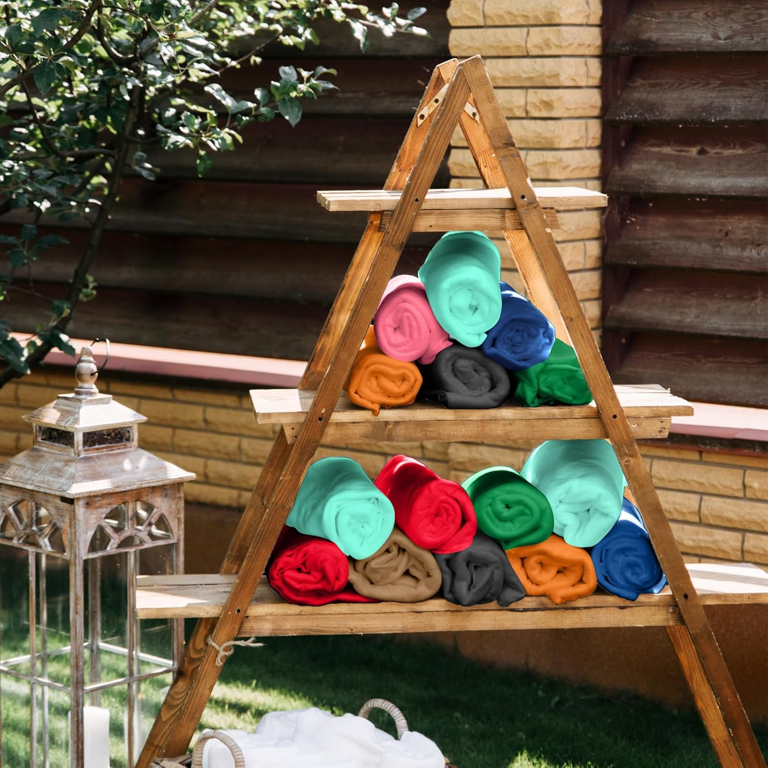 Paquete de 40 mantas de forro polar a granel de 60 x 50 pulgadas, suave y ligera, manta cálida de felpa para mascotas, para cama, sofá, hogar,