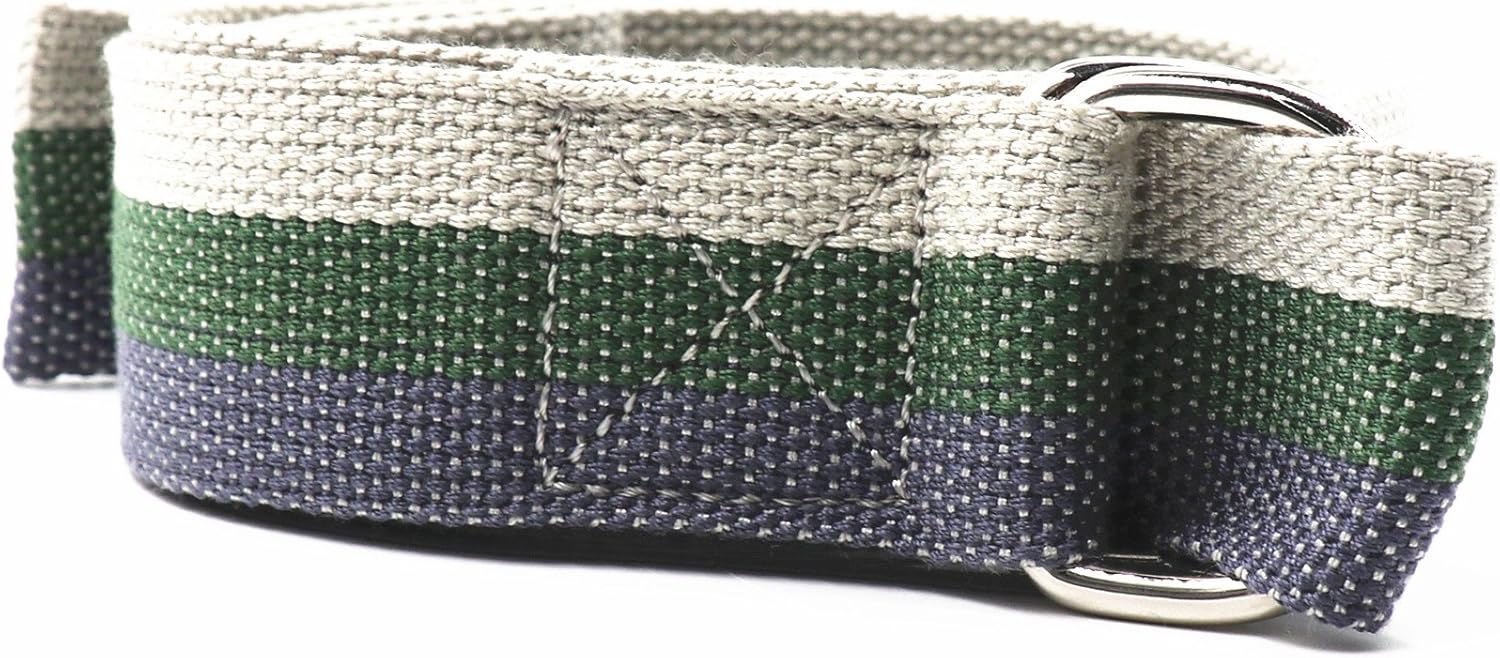 Teeoff – Correas de yoga con anilla en D de metal ajustable para pilates, gimnasio, entrenamientos, estiramiento, 8 colores