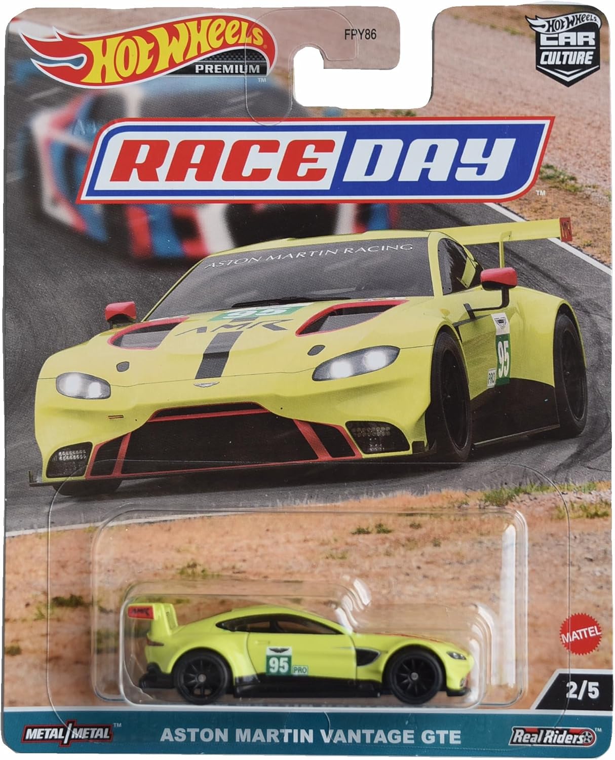 Hot Wheels Aston Martin Vantage GTE, Race Day Premium Car Culture 25