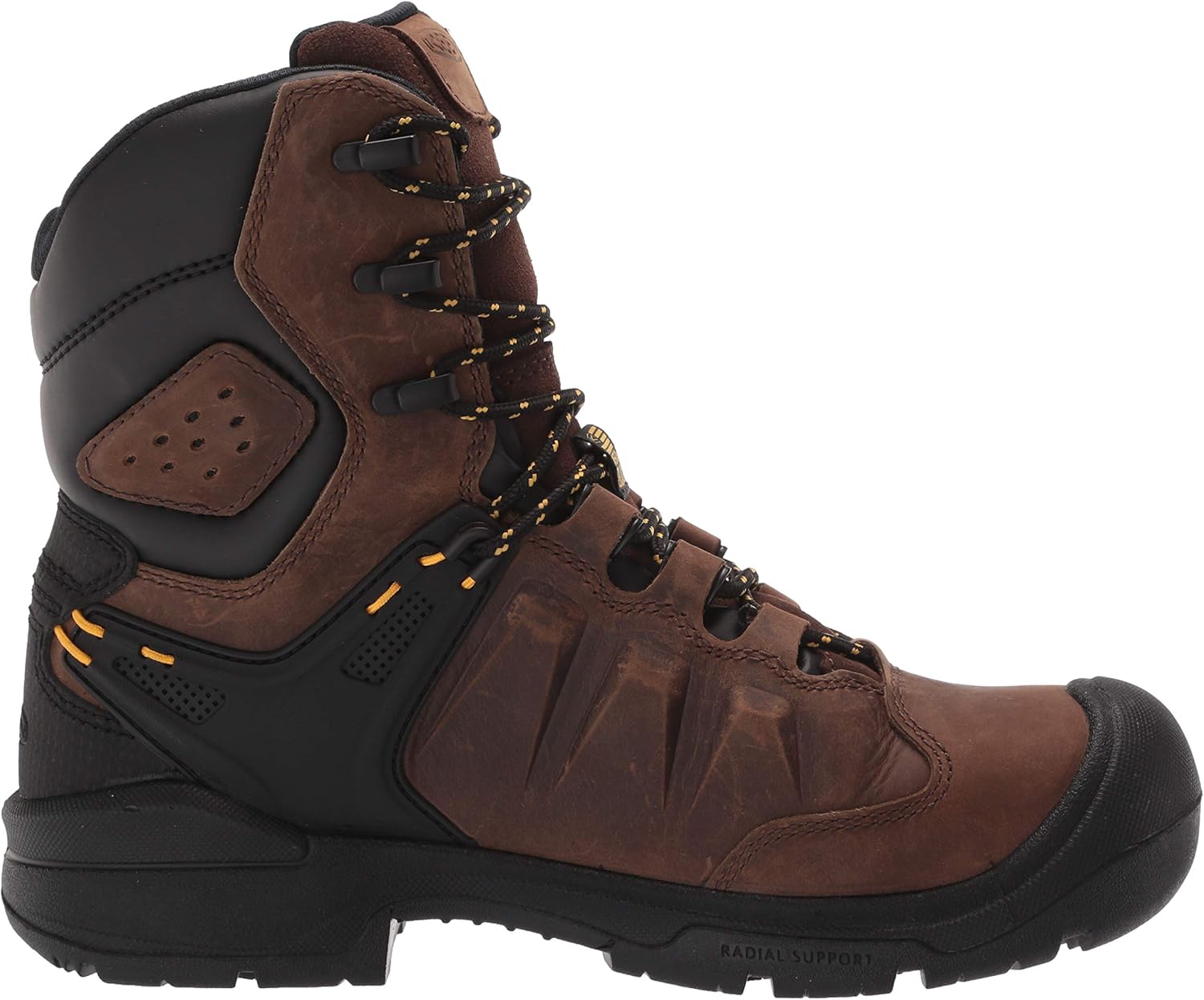KEEN Utility Botas de trabajo Dover de cuero impermeable con punta compuesta de 8 pulgadas para hombre