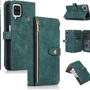 UEEBAI Funda para Samsung Galaxy A12 5GSamsung Galaxy M12, 9 ranuras para tarjetas Cartera de cuero a prueba de golpes Flip Cover con correa de mano UEEBAI Funda para Samsung Galaxy A12 5GSamsung Galaxy M12, 9 ranuras para tarjetas Cartera de cuero a prueba de golpes Flip Cover con correa de mano