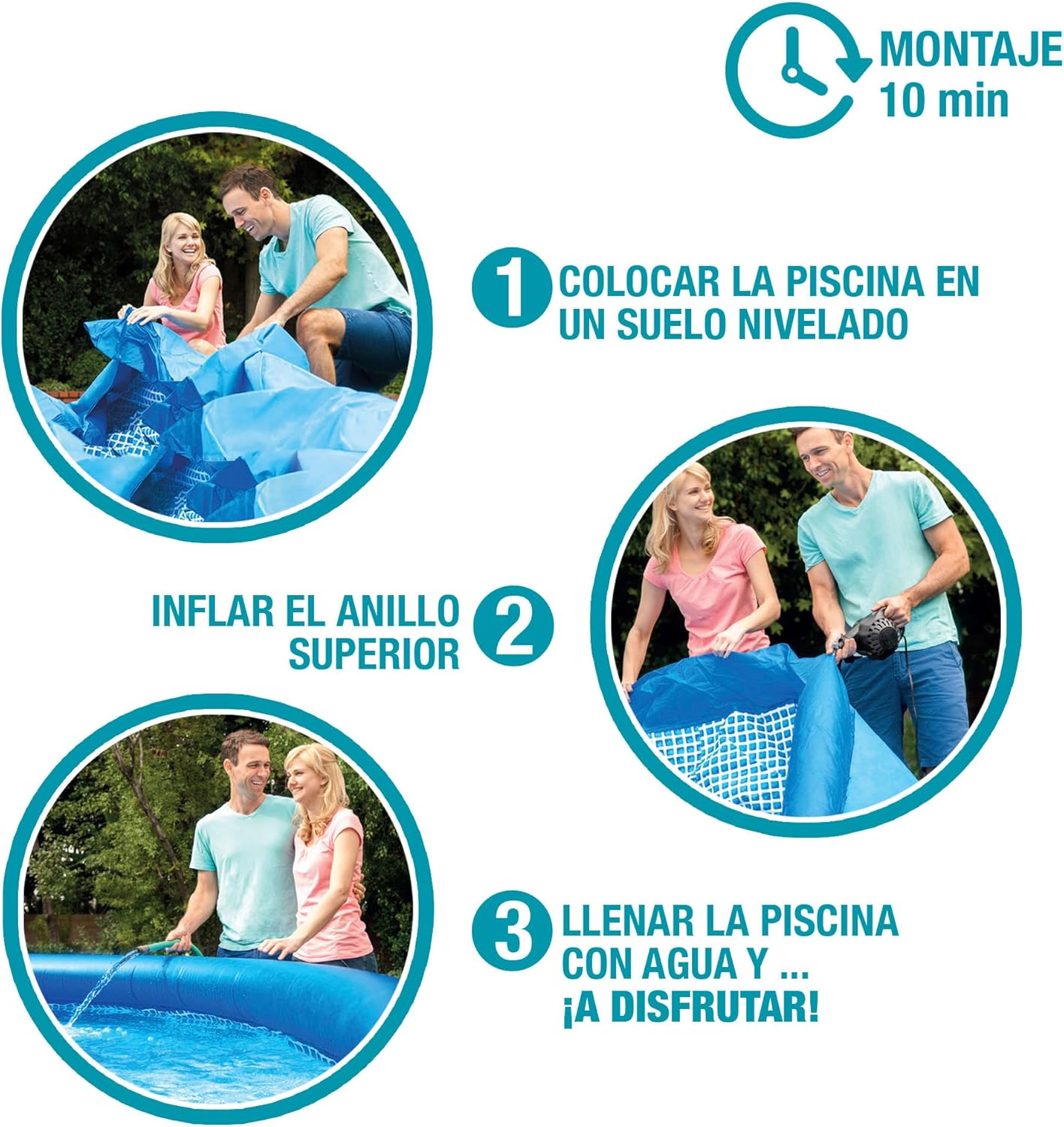 Intex 1942 L Piscinas Gonflables (96.1 x 24.0 in)