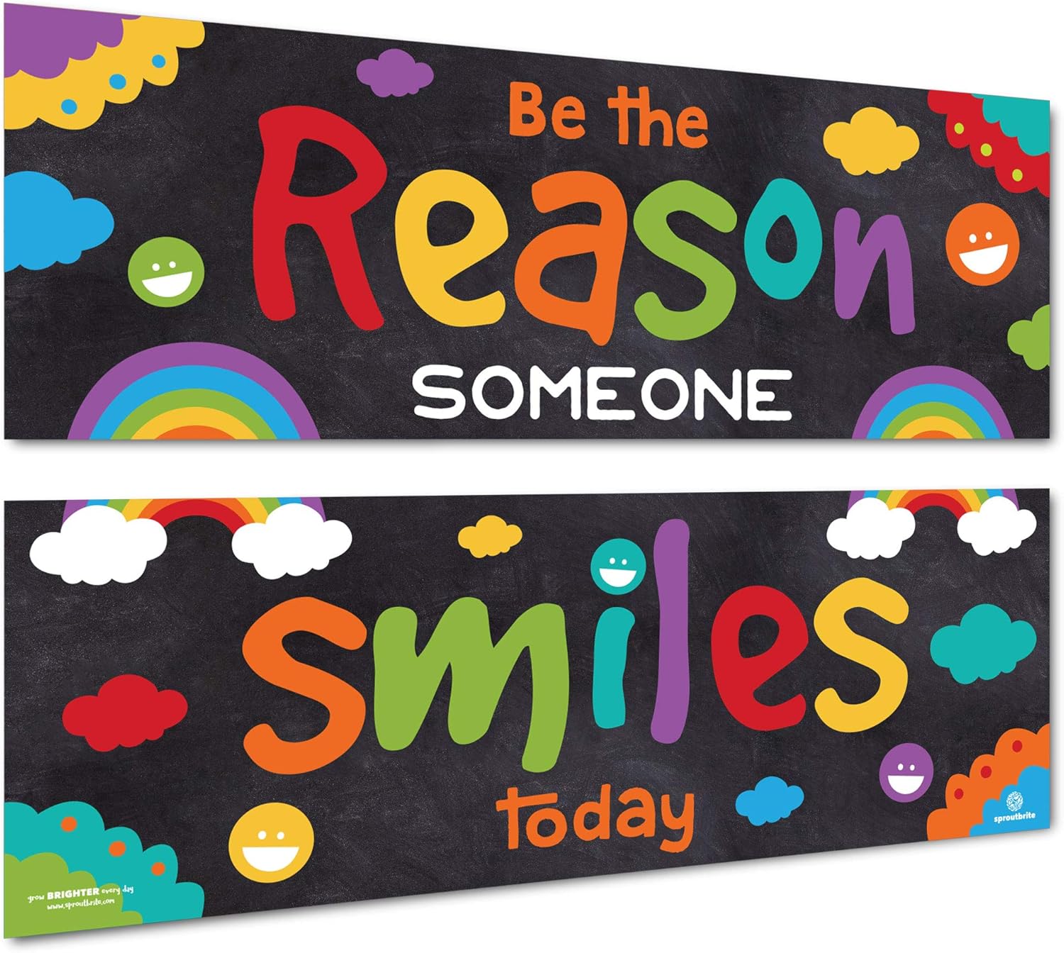 Sproutbrite Decoraciones para el aula, carteles para profesores, tablón de anuncios y decoración de pared para preescolar, primaria y secundaria