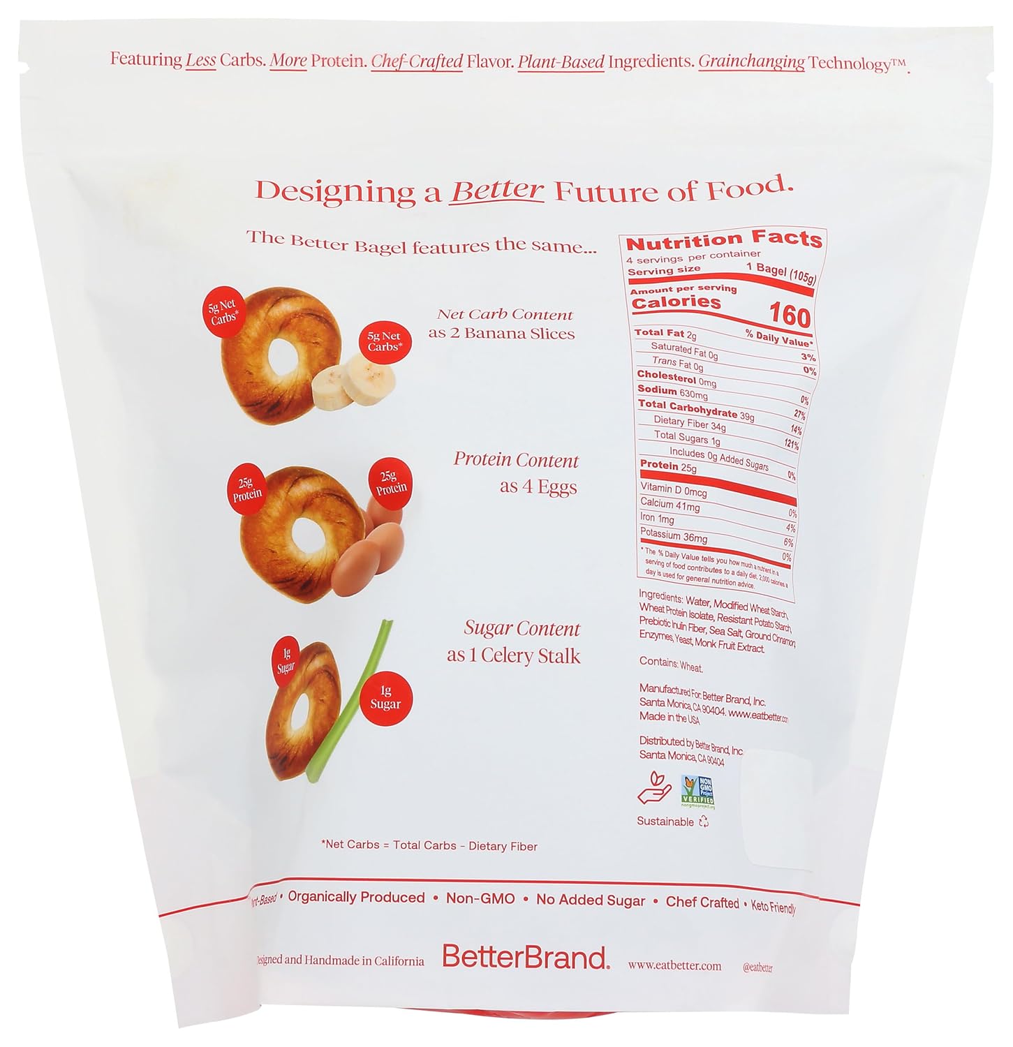 BetterBrand Bagels de canela, 14.8 oz