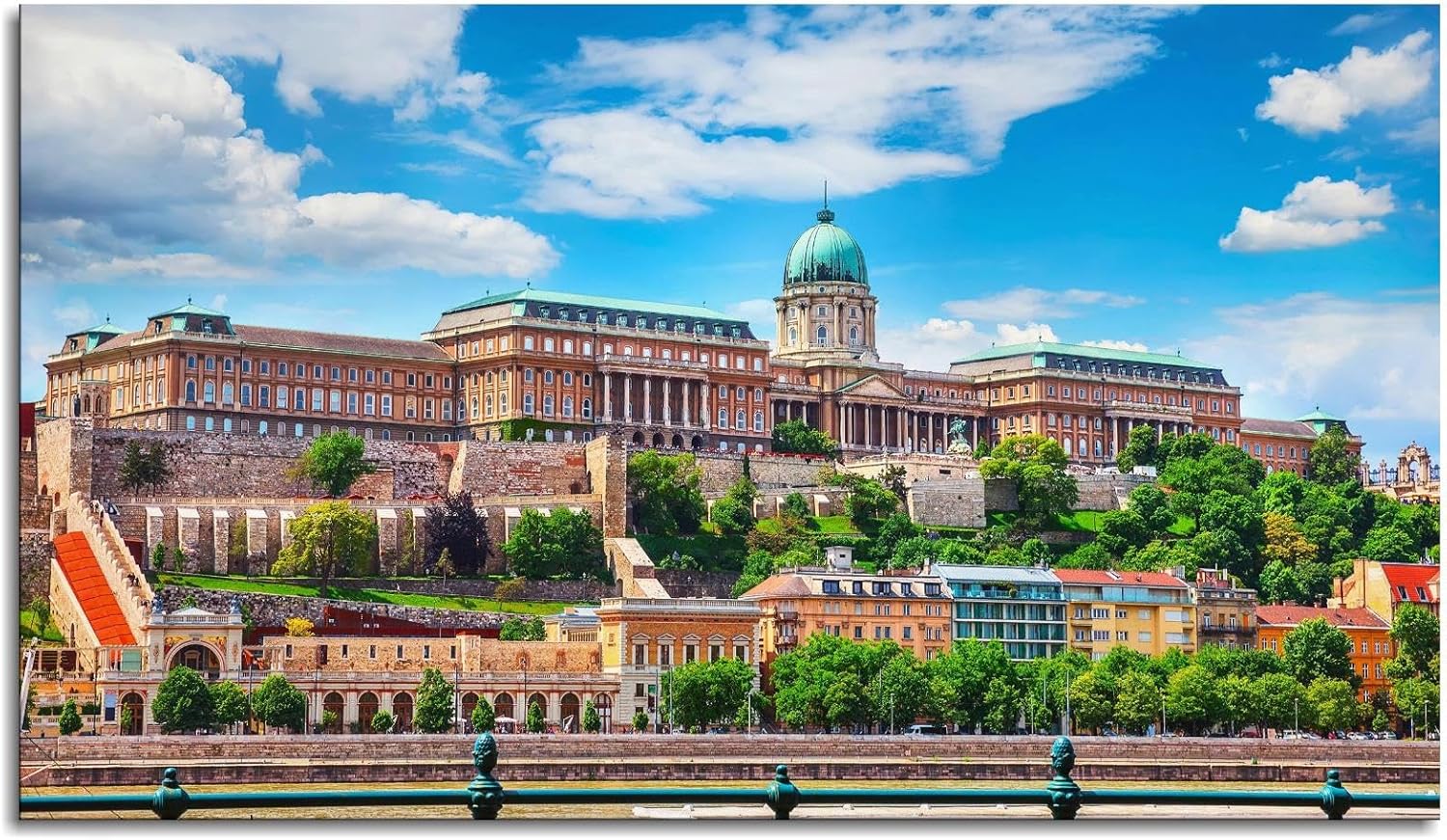 ewfas Buda Palace Hungría – Lienzo decorativo para pared, para sala de estar, dormitorio, oficina, paisaje, impresión, póster sin marco, 20 x 12