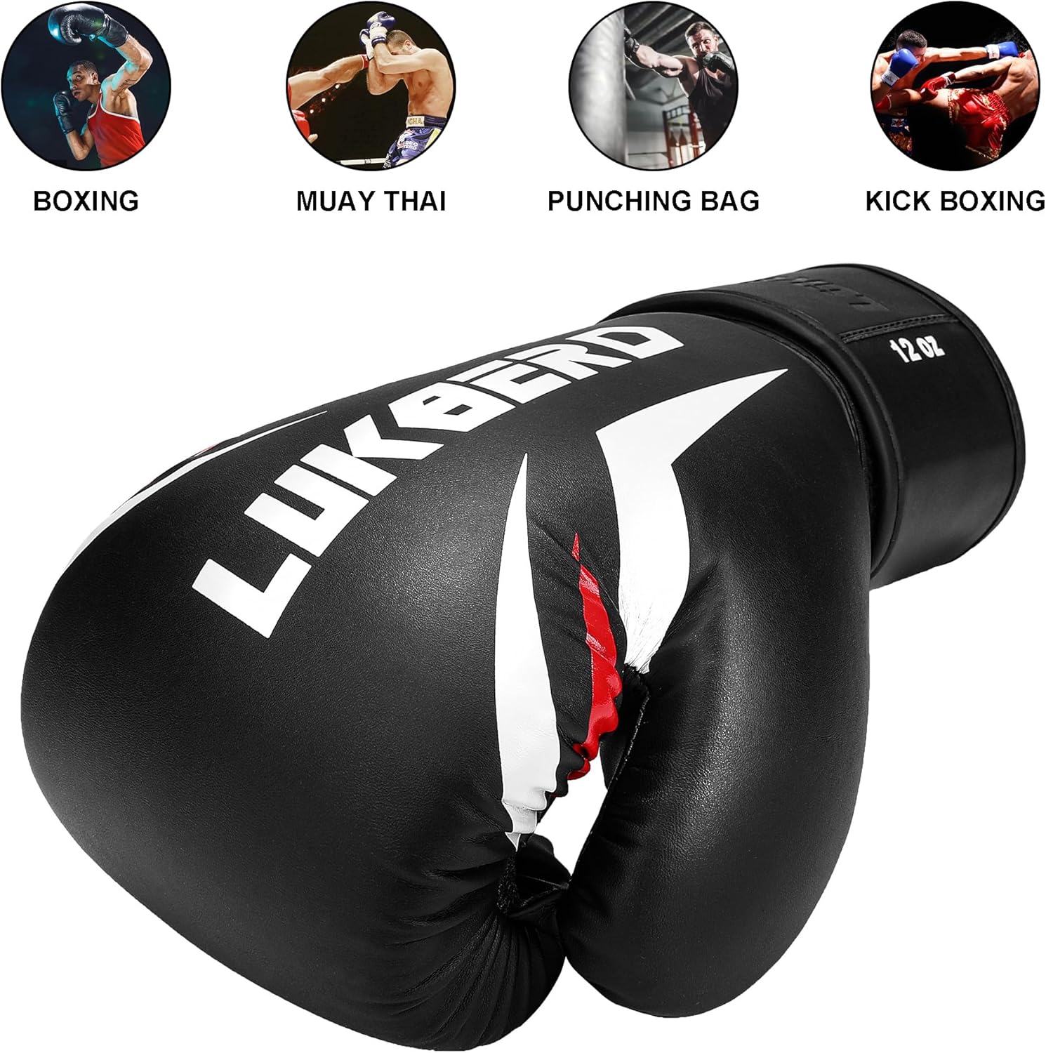 LukBerd Guantes de boxeo para hombres, guantes de boxeo para mujer, guantes de Muay Thai MMA, saco de boxeo, equipo de boxeo, guantes de boxeo,