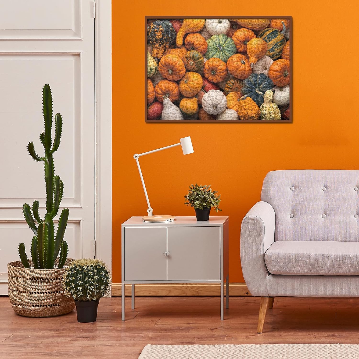 Rompecabezas de calabaza de otoño para adultos, 1000 piezas, rompecabezas de otoño de cosecha de Acción de Gracias, rompecabezas de otoño de 1000