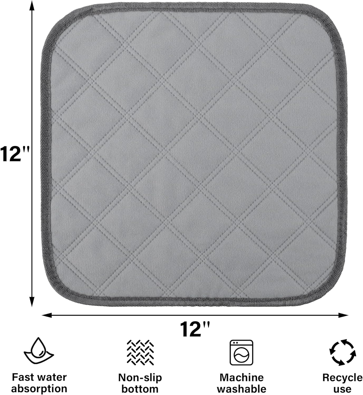 DR.DUDU 6 piezas de forro de jaula de conejillo de indias, ropa de cama lavable de conejillo de indias, reutilizables, superabsorbentes,
