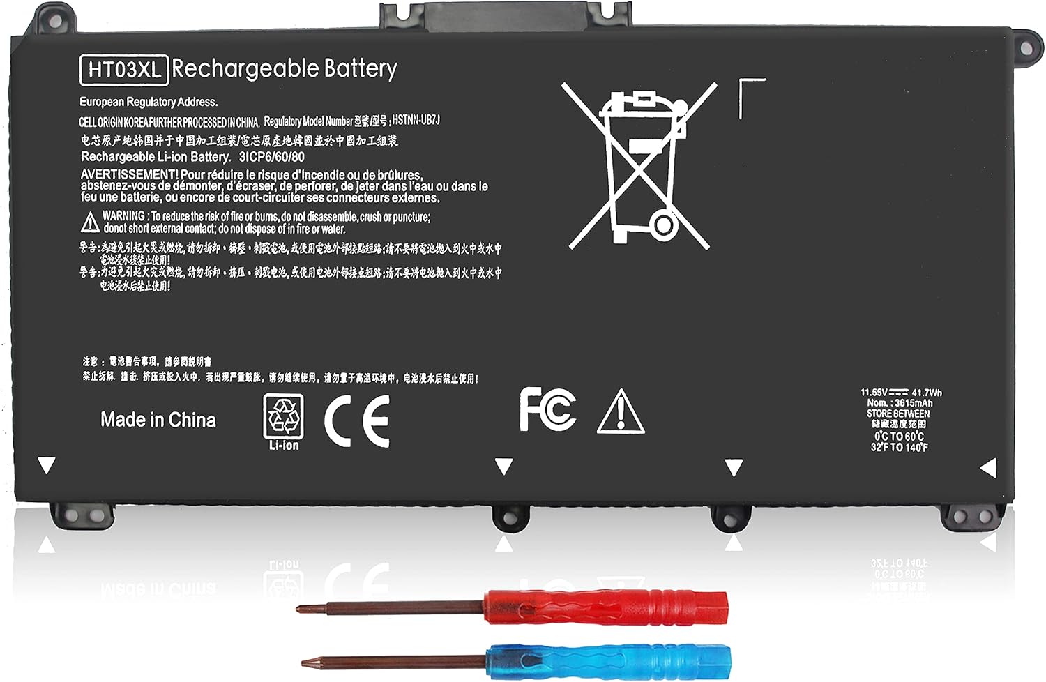 King EBOYEE HT03XL L11119-855 L11421-545 Batería para HP Pavilion 15-CS 15-DA 15-DB 15-DW 15-DY 17-by 17-CA 14-CE 14-CF 14-DF 14-DQ 14M-DH