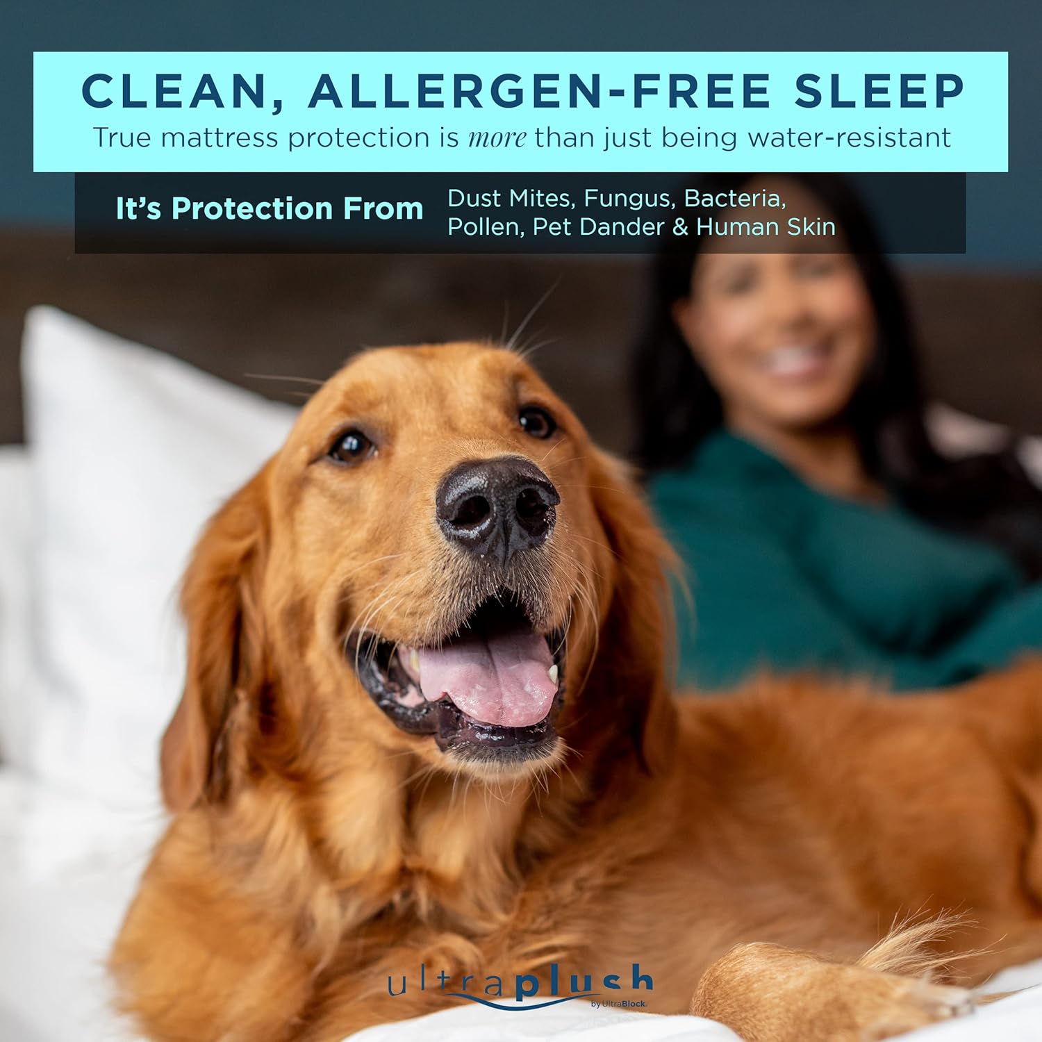 Protector de colchón impermeable UltraPlush Premium Funda muy suave y silenciosa - Imagen 5