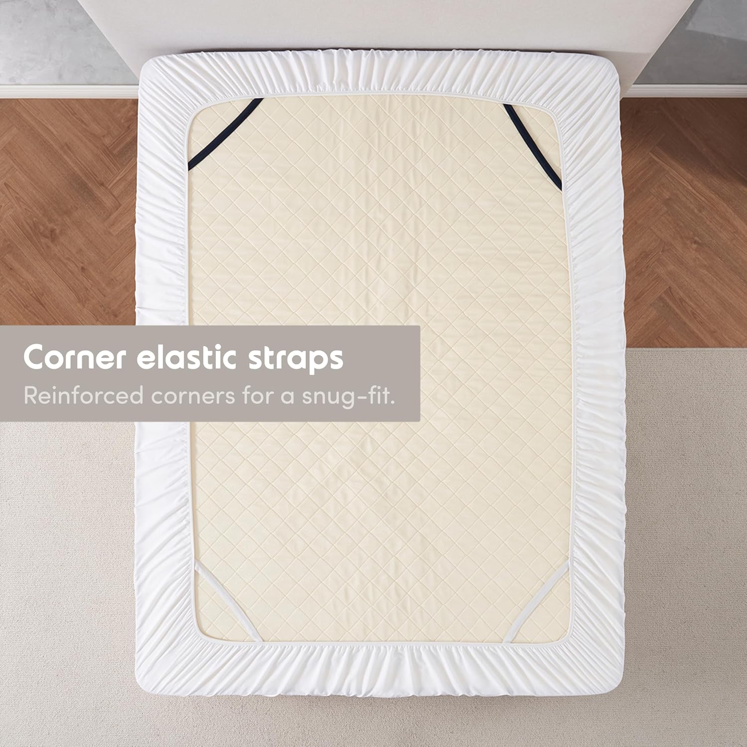Nestl Bedding – Sábanas bajeras con bolsillo profundo de 53 cm