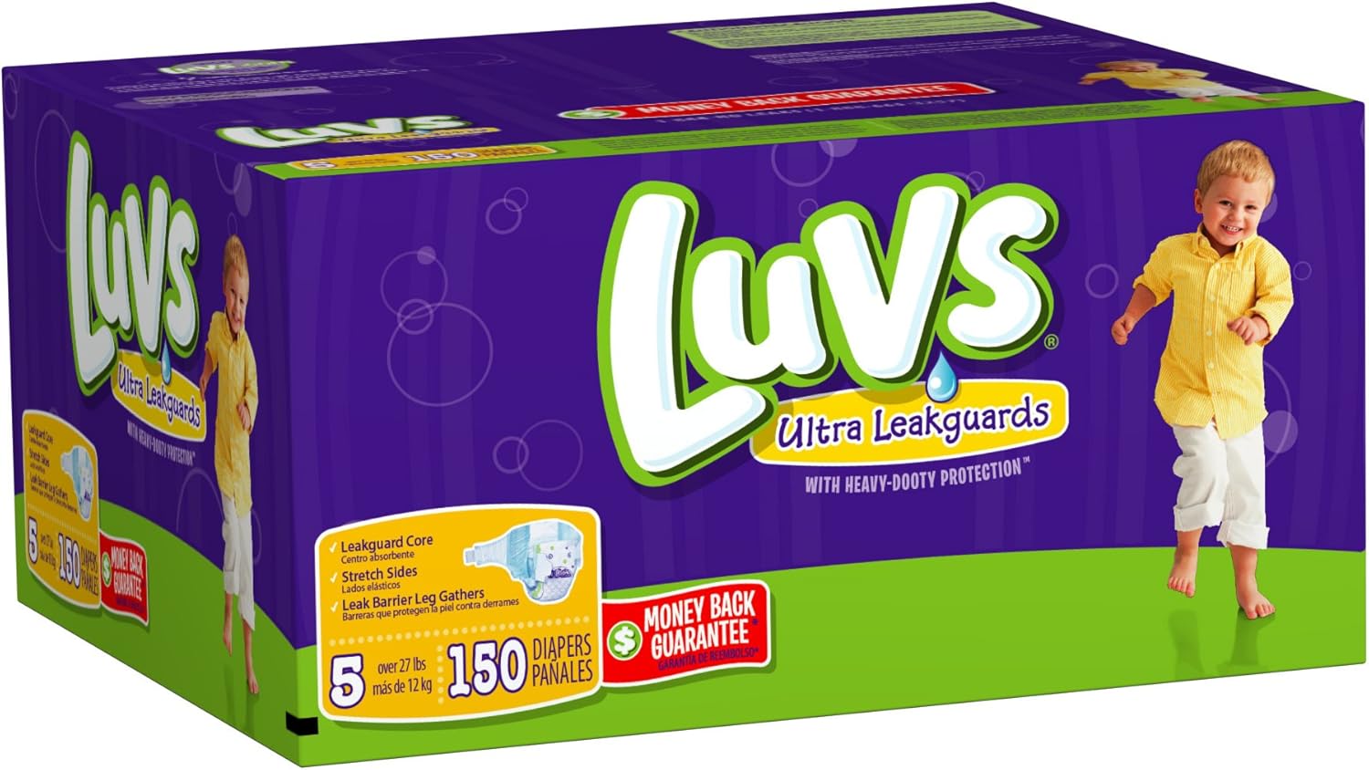 Luvs pañales, talla 5 pañales 80 unidades