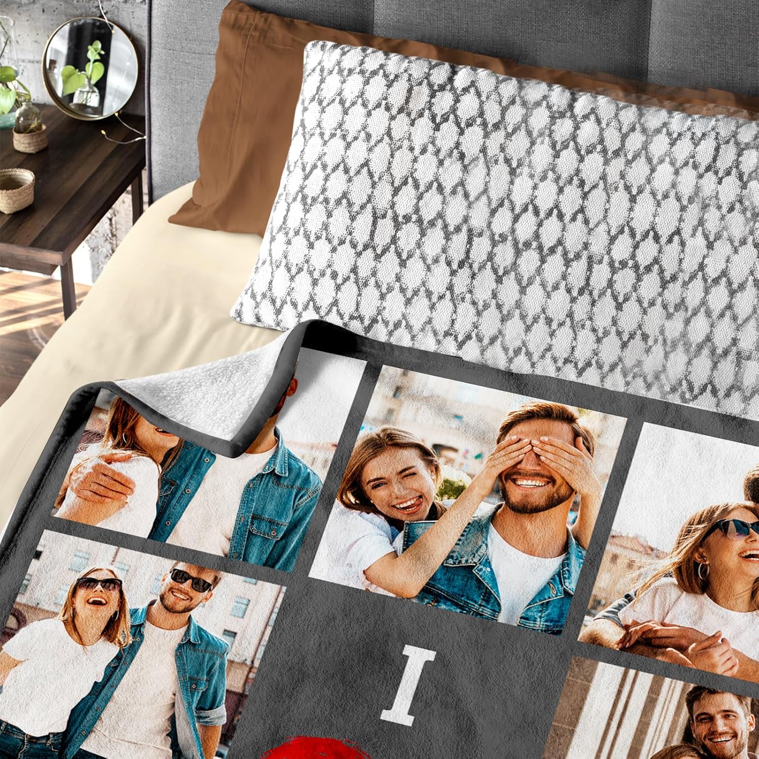 Regalos personalizados para el día de San Valentín para él y ella, manta personalizada con fotos, mantas de franela con imágenes, regalos