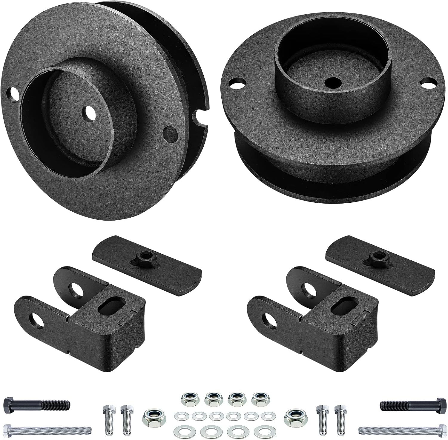 BDFHYK Kit de nivelación delantera de 2 pulgadas para Ram 2500 3500, soportes de reubicación de amortiguadores espaciadores compatibles con Ram