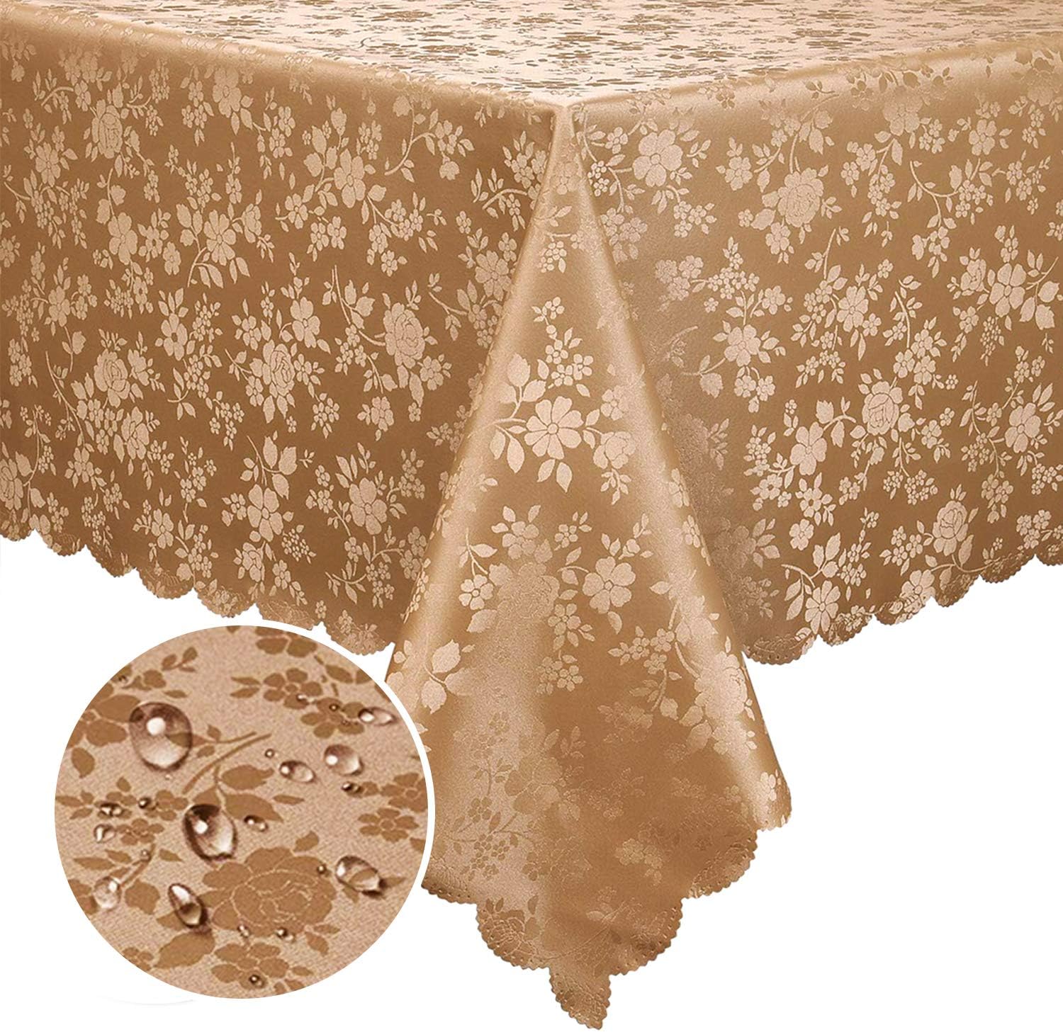 Smiry – Mantel de vinilo resistente al agua, a prueba de manchas, resistente al aceite, mantel para cocina y comedor
