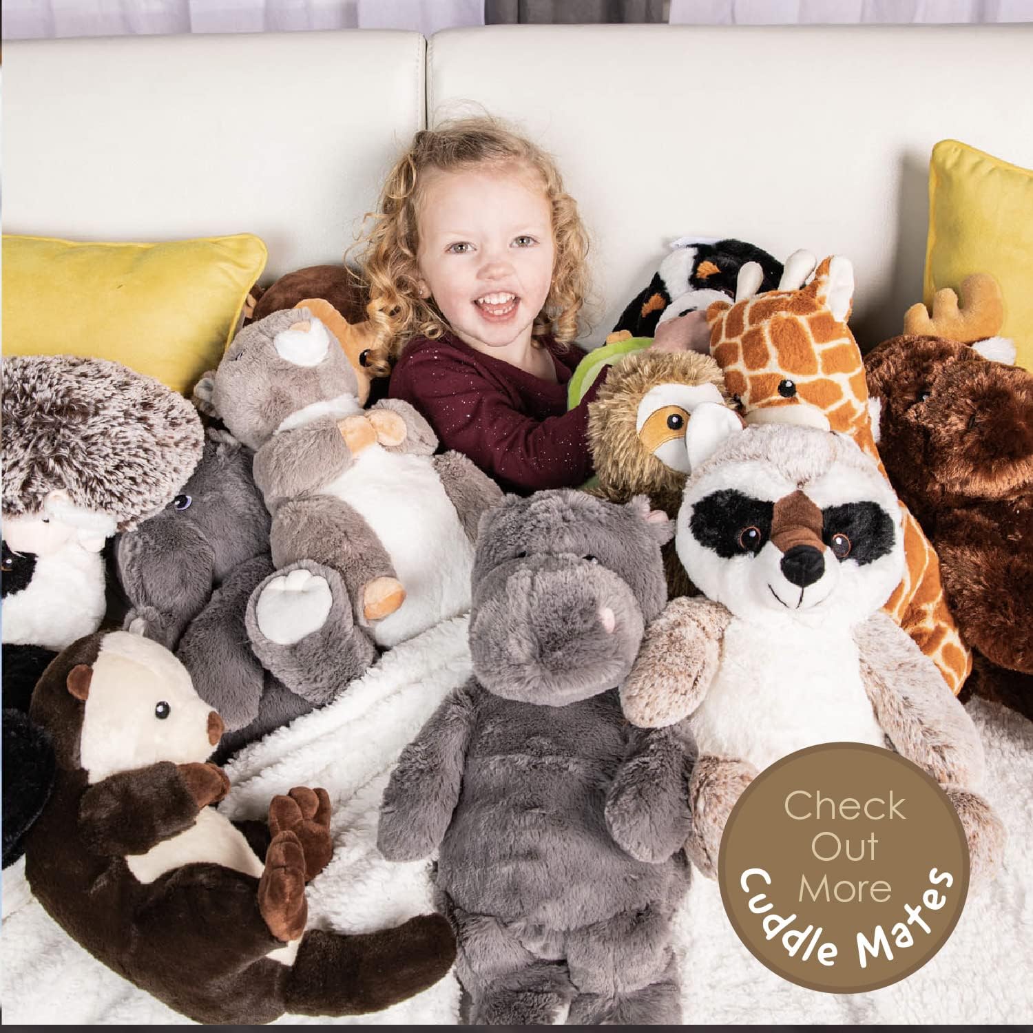 Squirrel Products Cuddle Mates – Peluche de mapache de 11 pulgadas