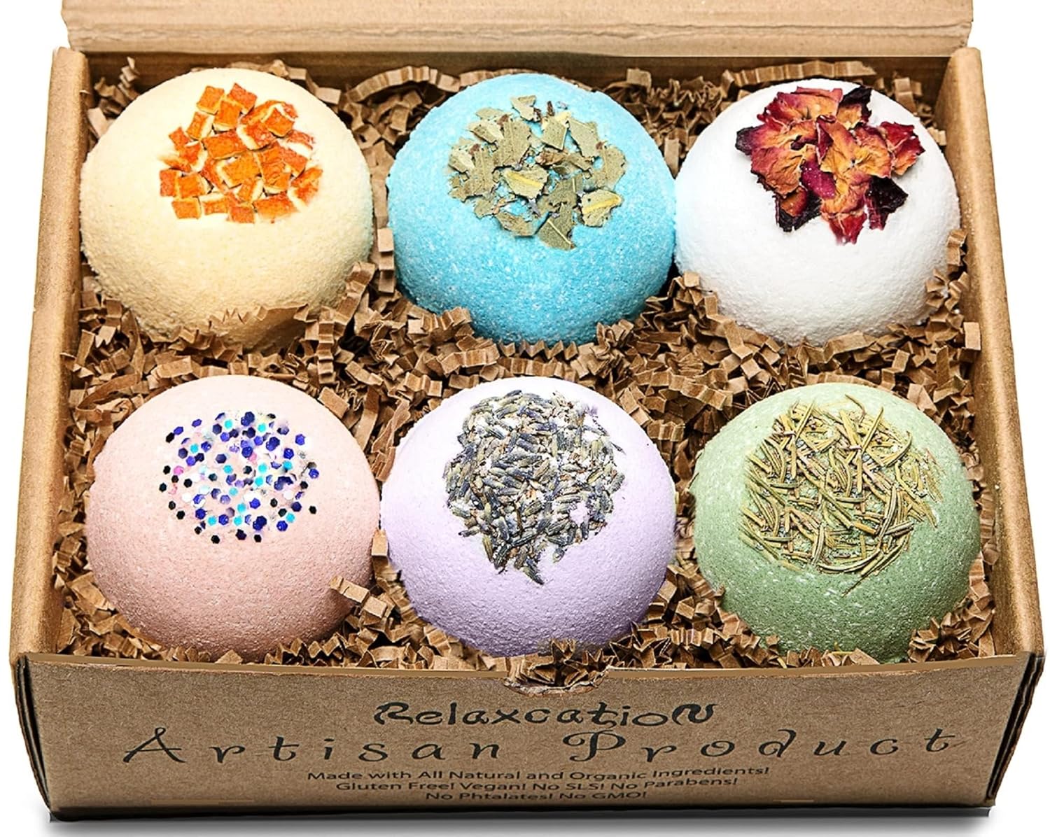 Handmade Organic Bath Bombs Gift Set For Women All Natural with Epsom Salt Relaxation Dead Sea Salt – Natural and Safe Bath Bombs Kit for Kids Her