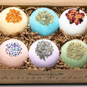 Handmade Organic Bath Bombs Gift Set For Women All Natural with Epsom Salt Relaxation Dead Sea Salt – Natural and Safe Bath Bombs Kit for Kids Her Handmade Organic Bath Bombs Gift Set For Women All Natural with Epsom Salt Relaxation Dead Sea Salt – Natural and Safe Bath Bombs Kit for Kids Her