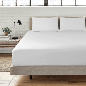 Boston Linen Co. Sábana bajera de microfibra de alta calidad de 1800 hilos, resistente al encogimiento y a la decoloración hasta 15 pulgadas, sábana Boston Linen Co. Sábana bajera de microfibra de alta calidad de 1800 hilos, resistente al encogimiento y a la decoloración hasta 15 pulgadas, sábana