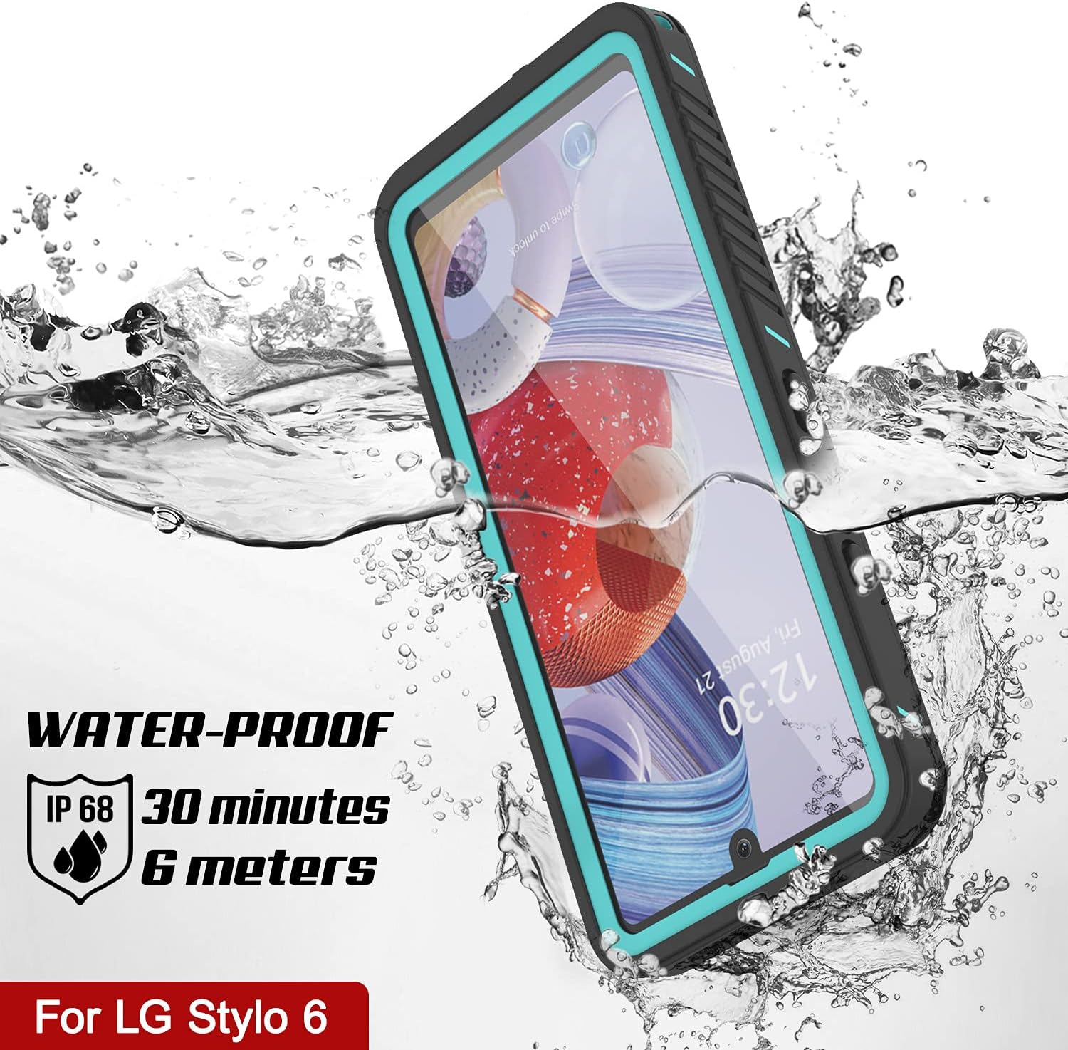 Punkcase Stylo 6 – Funda impermeable Serie Extrema Slim Fit Certificado IP68 A prueba de golpes A prueba de suciedad a prueba de nieve Funda de