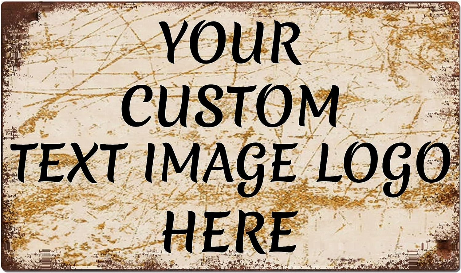 Letreros de estaño personalizados vintage, letreros de metal retro personalizados, diseña tu propia placa de metal con foto de texto con imagen para