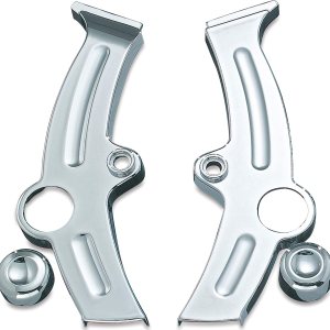 Kuryakyn 7851 Accesorio de acento de motocicleta cubiertas de marco Boomerang para motocicletas Harley-Davidson 2000-07, cromadas, 1 par Kuryakyn 7851 Accesorio de acento de motocicleta cubiertas de marco Boomerang para motocicletas Harley-Davidson 2000-07, cromadas, 1 par